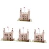 Toyvian 3 Ensembles Casse-tête Tour De Londres Diorama Jouet Enfant Puzzles pour Adultes Scie Sauteuse Jouets pour Enfants Pu