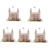 Toyvian 3 Ensembles Casse-tête Tour De Londres Diorama Jouet Enfant Puzzles pour Adultes Scie Sauteuse Jouets pour Enfants Pu