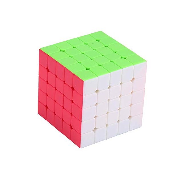 Dilwe Cube de Vitesse, 5x5x5 Cube Magique de Rotation Jouet Cadeau Anniversaire Enfants