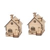 Toyvian 2 Pièces Jouet Point De Puzzle Décoration De La Maison Bambou Cadeau 3D La Modélisation