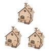 Toyvian 2 Pièces Jouet Point De Puzzle Décoration De La Maison Bambou Cadeau 3D La Modélisation