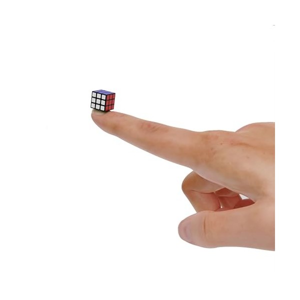 Mini Speed ​​Cube, TaoLeLe 1 cm 3x3 Petit Cube Magique Le Plus Petit Puzzle Cube au Monde Rotation Lisse Casse-tête Jeux de V