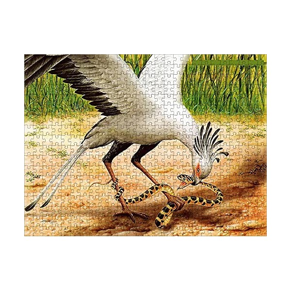 LHJOY Puzzle 3D Fille 500 pieceOiseaux et Serpents Cadeau de Vacances Cadeau danniversaire 52x38cm