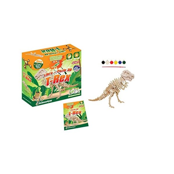 Science4you - T-Rex, Puzzle 3D - Jouet Scientifique et éducatif