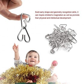 Casse-tête en Métal 15 Pcs Set Jouets Dintelligence Éducative Jouet de Puzzle en Métal Jouets et Cadeaux pour des Enfants