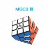 OJIN Yongjun YJ MGC II 3x3 V2 M Vitesse Cube YJ MGC 3 V2 3 Couches Puzzle Cube 3x3x3 avec Un trépied Cube et Un Sac Cube Noi