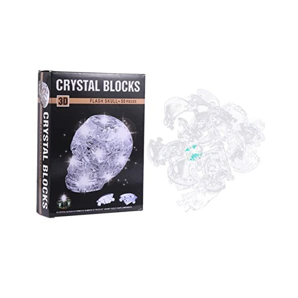 Toyvian 1 Jeu Jouet Casse-tête 3D Puzzle De Cristal Brillant Bricolage Casse-tête en Cristal Puzzle Créatif en Cristal Puzzle