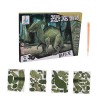 DIKACA 1 Ensemble 39 Puzzle Dinosaure Puzzle pour Enfants Jouet De Tri De Puzzle Puzzles De Bricolage Jouet Éducatif Précoce 