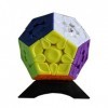 Oostifun OJIN YuXin Little Magic 3x3 Megaminx Dodécaèdre V3 Gris Fond Cube Lisse Puzzle Cube Lisse avec Un Cube Trépied Multi