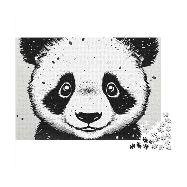 Dessin animé Panda Puzzles Adulte 300 Pieces Animaux Mignons Artisanat Cadeau Famille Puzzle Classique 3D Puzzle Jouet en Boi