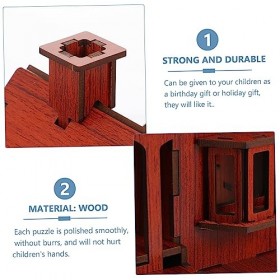 ibasenice 1 Pc Casse-tête Maison 3D Villa De Puzzle 3D Jouet Éducatif De Tige Puzzles De Bricolage Jouets Miniatures Puzzles 