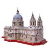 World Brands- National Geographic St Pauls Cathedral, Cubic Fun, Maquette à Monter soi-même, Puzzle 3D, Kit de Construction, 