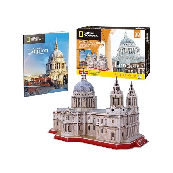 National Geographic - Puzzle 3D St Paul Cathédrale | Puzzles 3D | Maquettes pour construire des adultes et des enfants | Puzz