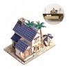 Zerodis Puzzle 3D en bois pour construction de villa, à monter soi-même, puzzle éducatif pour enfants et adultes