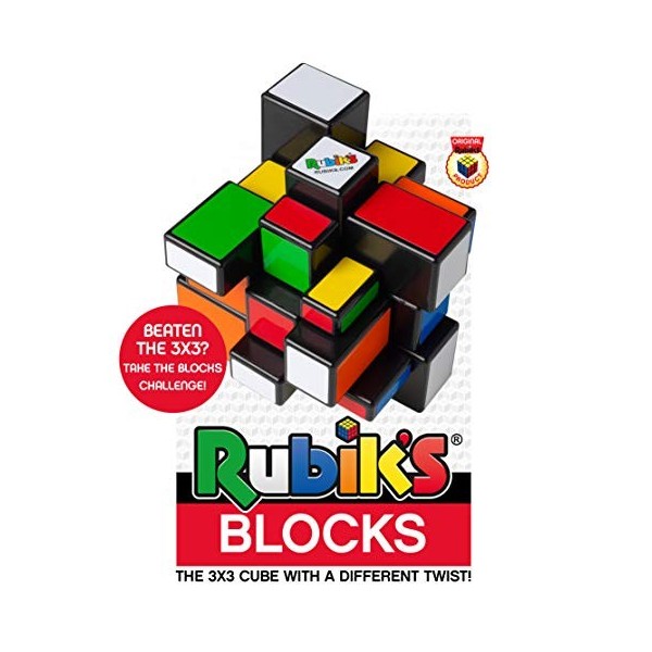 IDEAL , Rubiks Blocks Cube: Twist, Turn, Learn , Brainteaser Puzzles , Ages 8+