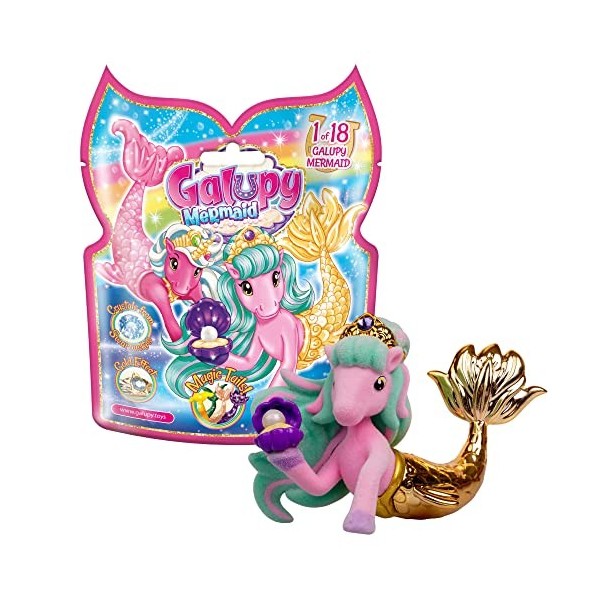 Craze GALUPY Mermaid | Collection complète Figurine Licorne avec Queue de sirène - 20x Jouet Licorne à Collectionner