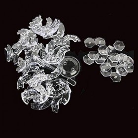 Coolplay Casse-tête en Cristal 3D 77 Pièces Puzzles à balles 3D Noir et Transparent