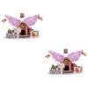 ibasenice 1 Pc Figurines De Noël Puzzle Maison 3D Enfants Jouets Éducatifs De Puzzle Jouet De Plateau De Puzzle Maison De Puz