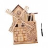 Toyvian 1 Jeu Boîte à Musique en Bois Jouet De Modèle De Puzzle Dassemblage Cadeaux pour Enfants Jouet De Moulin à Vent Das