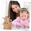 Toyvian 1 Jeu Boîte à Musique en Bois Jouet De Modèle De Puzzle Dassemblage Cadeaux pour Enfants Jouet De Moulin à Vent Das