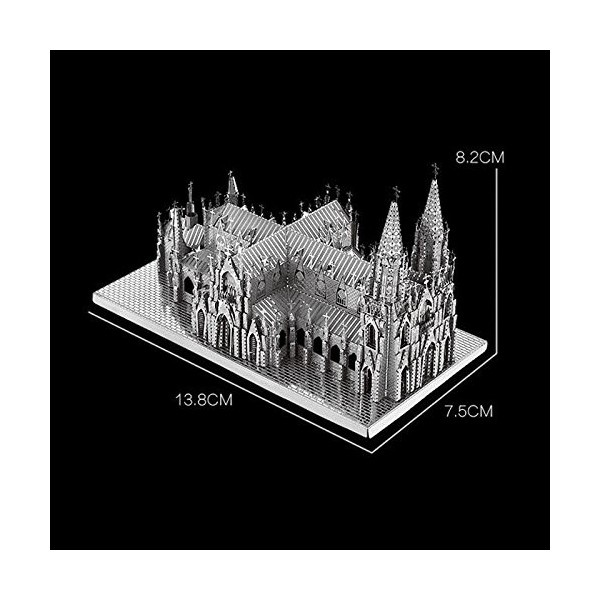 Moutu /Nanyuan - Puzzle 3D en métal - Cathédrale de St Patrick - B32201 - Kit de modélisme 3D découpé au laser - Jouet à asse