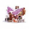 ibasenice 1 Pc Casse-tête en Carton Maison Fournitures De Bureau De Noël Maison De Poupée De Noël Modèles De Maison en Papier