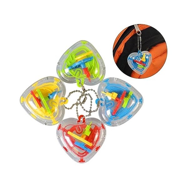 ibasenice 8 Pièces Boule De Labyrinthe Enfants Jouets Test De Cadeau danniversaire Enfants Balle Difficile Labyrinthe Boule 