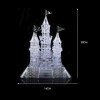 ORETG45 3D Bricolage Cristal Puzzle Puzzle modèle château Ville Enfants Artisanat Jouet Musique Flash