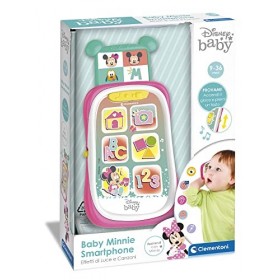 Clementoni Disney Baby Minnie Téléphone Jouet Enfants 9 Mégis, Premier Smartphone, Jeu Électronique Educatif Version Italien