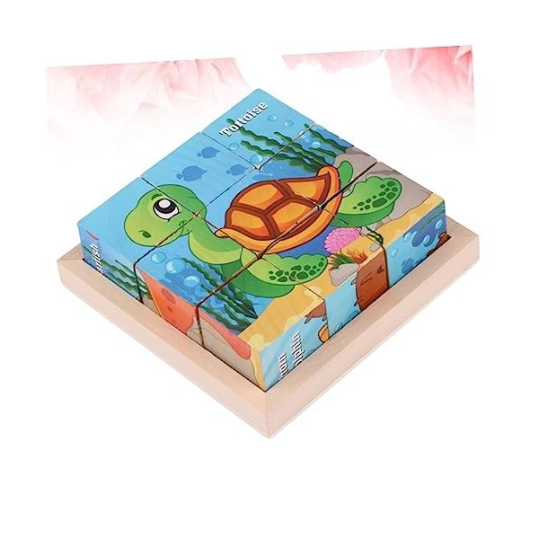 Toyvian 1 Jeu Puzzles pour Enfants Scie Sauteuse Énigmes Casse-tête De Dessin Animé Casse-tête pour Enfants Casse-tête Éducat