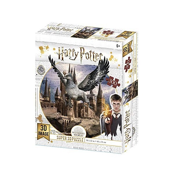 Prime 3D- Redstring-Puzzle lenticulaire Harry Potter Buckbeak 300 pièces Effet 3D , lenticular Pott, Multicolore