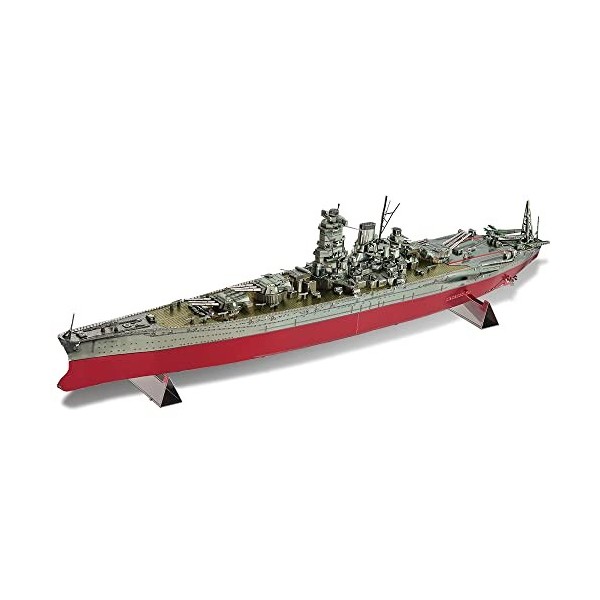 Piececool Puzzle 3D Metal pour Adulte-Musashi Bataille Navale Maquette Bateau Metal Adulte Kits de Construction de Modèles Pu