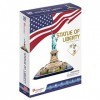 Party town Statue de la Liberté Maquette Enfants Puzzle 3D – Jeux de Monter – 40 pièces, C080H, Bleu