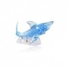 Lot de 40 blocs de puzzle 3D en forme de requin en 3D bleu 