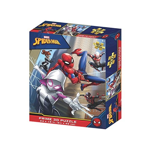 Prime 3D- Spiderman Puzzle 3D, ST32643, Multicolore