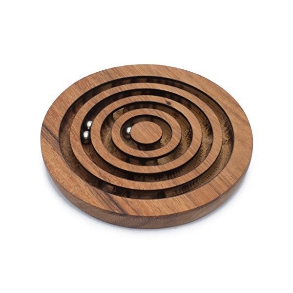 Circle: Casse-Tête 3D Fait à la Main. Casse-Tete en Bois - Puzzle Jeux de société Adulte - Jeu de Reflexion pour Enfants Plus