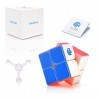 GAN 249 V2, 2x2 Speed Cube Cube de Puzzle sans Autocollant pour Enfants, Mini Cube Puzzle Jouet