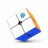 GAN 249 V2, 2x2 Speed Cube Cube de Puzzle sans Autocollant pour Enfants, Mini Cube Puzzle Jouet