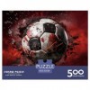 Football Puzzle 500 Pièces pour Adultes Football 3D Jigsaw Puzzle, Design Unique 500pcs 52x38cm Bois 