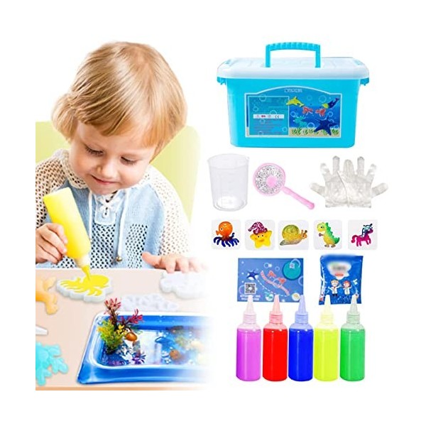 Elinrat 2023 Nouveau Kit Magic Water ELF | 3D Magic Aqua Fairy Gel | Perles danimaux Aquatiques | Puzzle Amusant Fait À La M