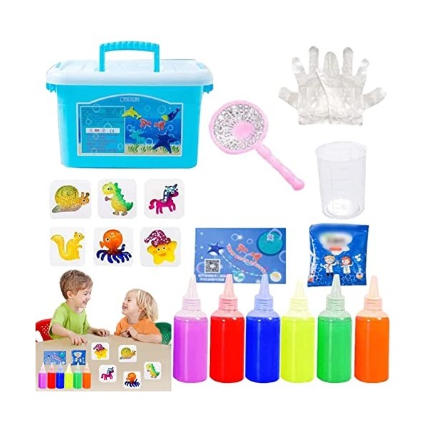 Elinrat 2023 Nouveau Kit Magic Water ELF | 3D Magic Aqua Fairy Gel | Perles danimaux Aquatiques | Puzzle Amusant Fait À La M