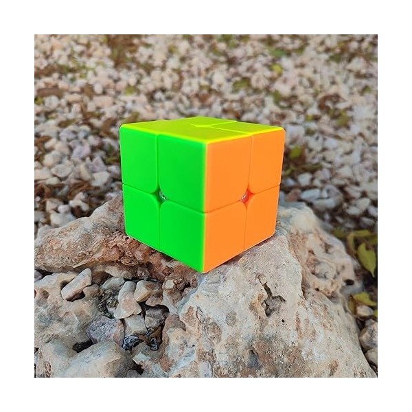 Cube magique 2x2 Speed Cube, Cube de Vitesse 2x2x2 - Puzzle 3D ou Puzzle pour Enfants [Rotation facile et douce] - Défiez vot