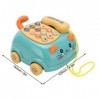 cersalt Téléphone Mobile de Voiture de bébé, téléphone Jouet de téléphone de Voiture Jouet éducatif Enfants téléphone Mobile 