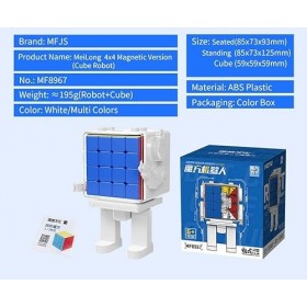 FunnyGoo MoYu Cube Robot MF8967 Cubing Classroom MFJS Meilong 4M 4x4 Cube Magique Robot Puzzle Magique Cube Magique sans Auto
