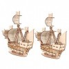 Toyvian 2 Ensembles Diorama Puzzles 3D pour Adultes Maquettes en Bois Bricolage Jouet Puzzle Amphibie De De Construction Bric