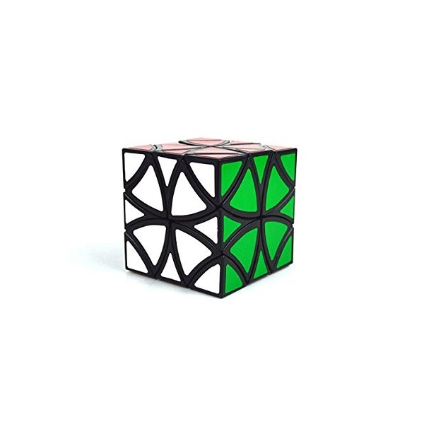 EasyGame Flower Cube - Curvy Copter Cube: Flower Butterfly Magic Cube Brain Teasers Puzzle Toy Speed Cube 57mm, Noir