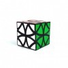 EasyGame Flower Cube - Curvy Copter Cube: Flower Butterfly Magic Cube Brain Teasers Puzzle Toy Speed Cube 57mm, Noir