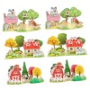 TOYANDONA 6 Ensembles Modèle Puzzles De Bricolage Jouet De Tri De Puzzle Jeux De Puzzle à Empiler Casse-tête Apprentissage Jo