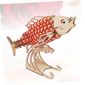 Toyvian Scie Sauteuse Casse-tête 3D Bambou Enfant en Bois