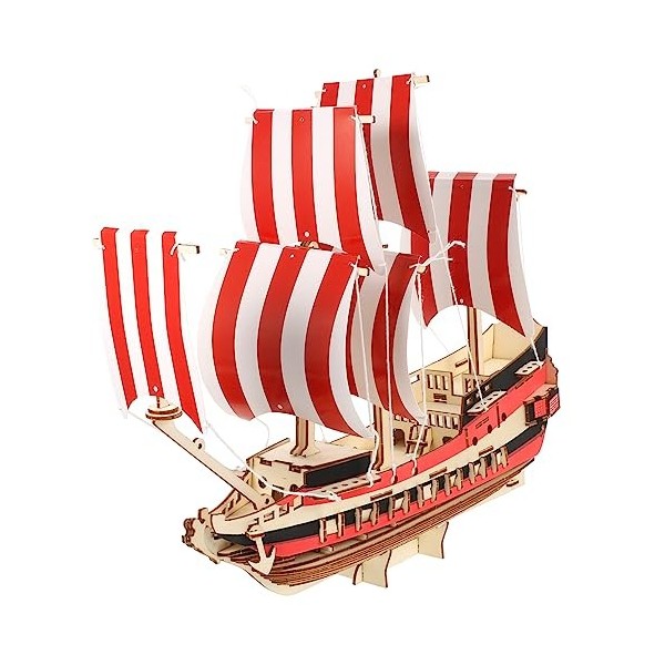 Totority 1 Jeu Puzzle 3D Voile Puzzle Casse-tête Voilier Décor De Bateau Pirate Puzzle Figurine Voilier Modèle De Bateau Dépo